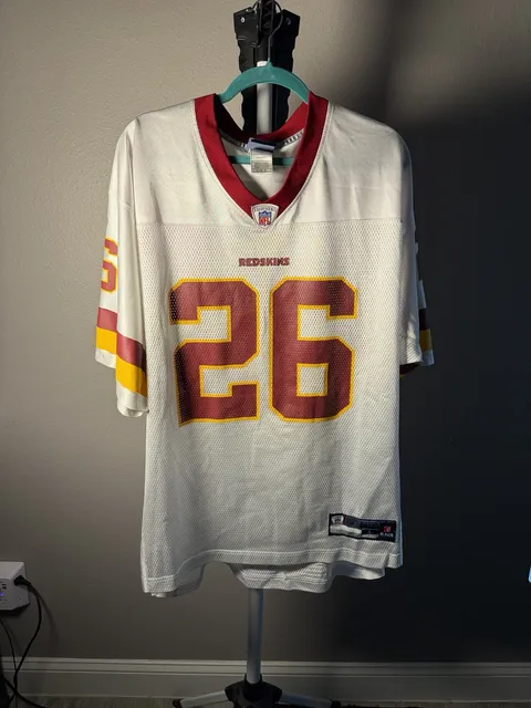 Reebok Washington Redskins #26 Jersey Size L White Football