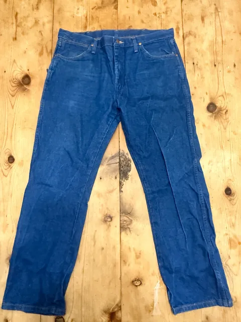 Wrangler Men's Jeans Cowboy Cut Straight Leg Heavyweight Blue - 36x30