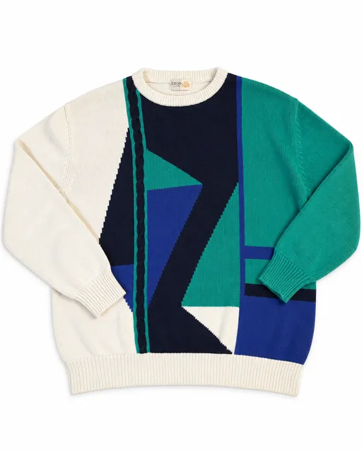 COLOUR BLOCK SWEATER SECOND HAND