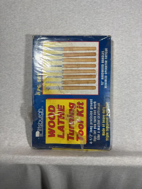 Pittsburgh Wood Lathe Turning Tool Kit 8 Piece Set