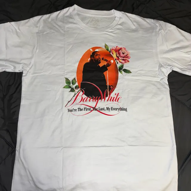 Barry White You're The First T-Shirt Size XL White Graphic Tee