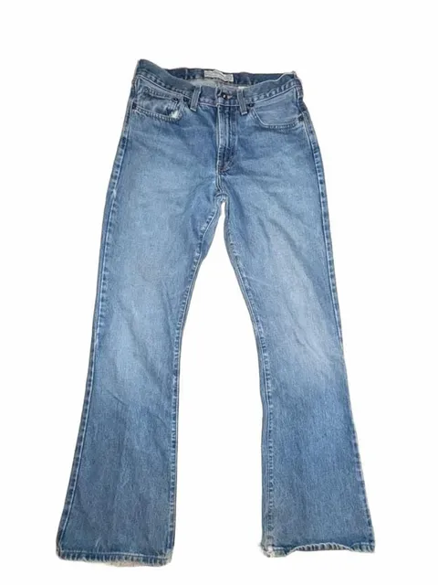 Y2K Abercrombie & Fitch Vintage Flare Jeans Size 4x33 Blue Denim 90’s style