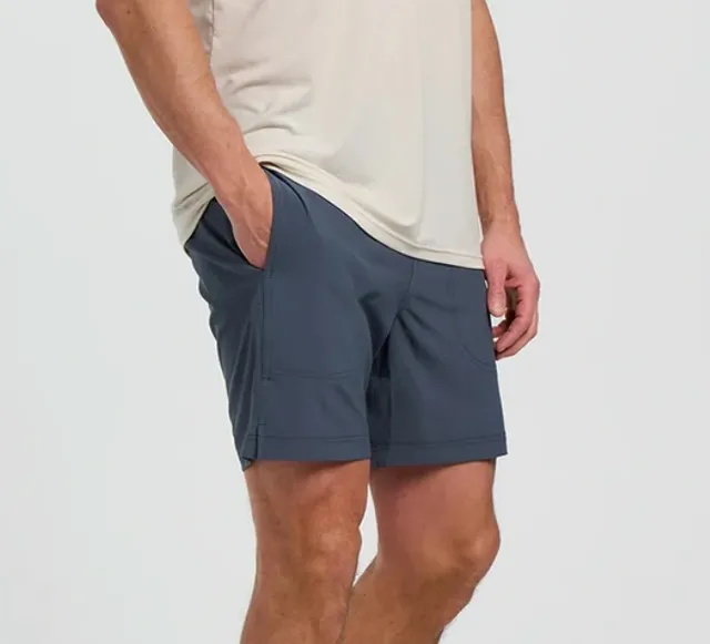 Free Fly Breeze Shorts Size L Gray Performance Athletic 7 in