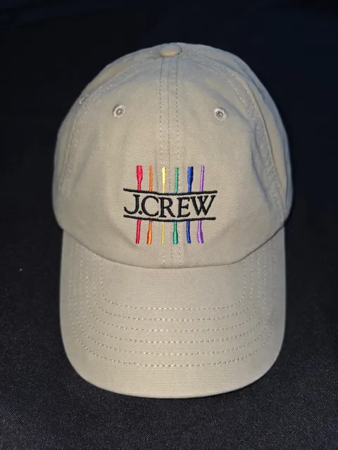 J.Crew Rainbow Oars Baseball Cap Size One Size Tan Cotton