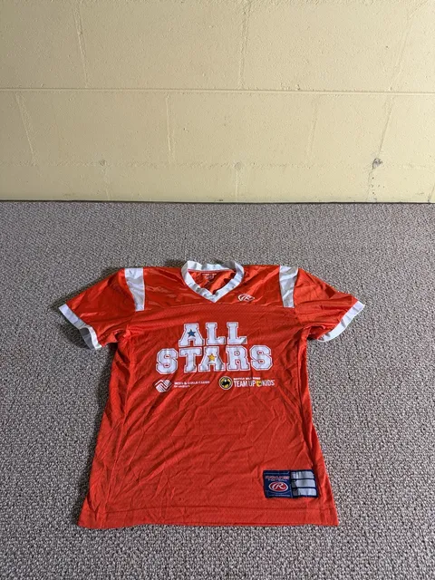 Rawlings All Stars Football Jersey Size L Orange White