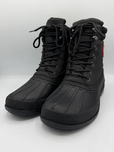 Canada Weather Gear Sandhill Mens 9 M Black Lace Up Duck Boots Winter
