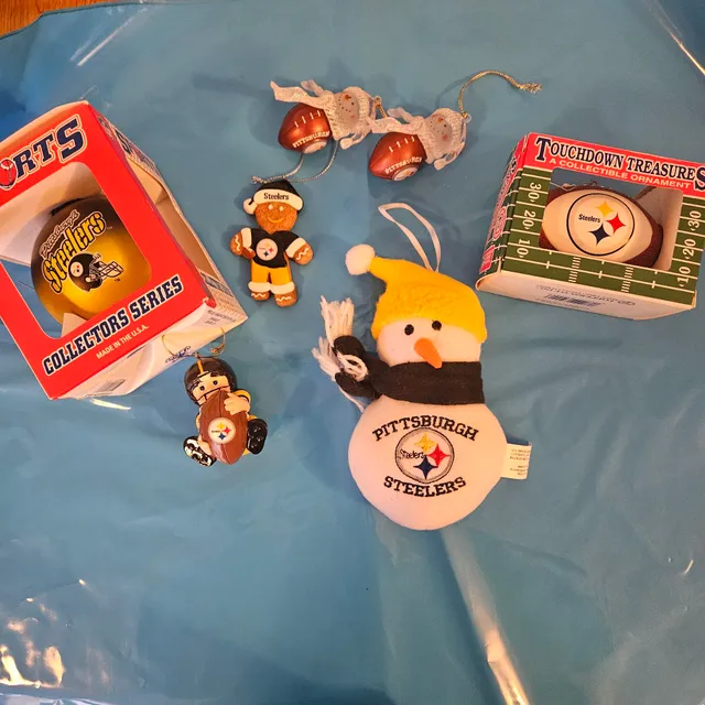 Pittsburgh Steelers NFL Christmas Ornaments Lot of 7 Collector Series