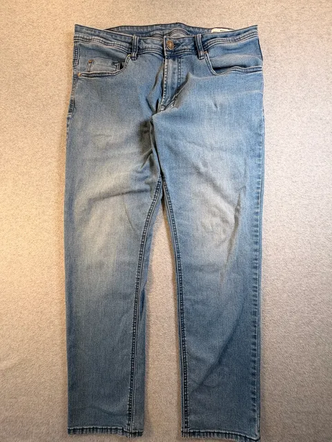 Buffalo David Bitton Axel Slim Stretch Jeans 36x30 Light Wash