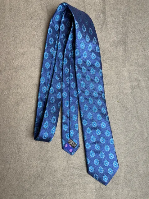 Ted Baker London Blue Paisley Silk Necktie