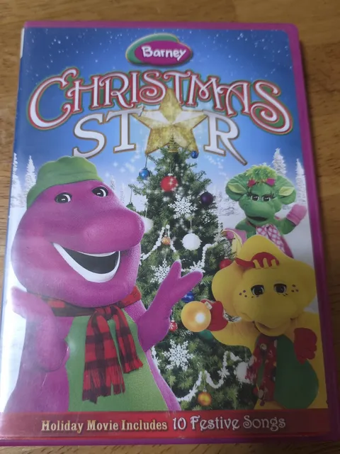 Barney Christmas Star DVD Used 2002 Holiday Kids Movie Educational Family Series