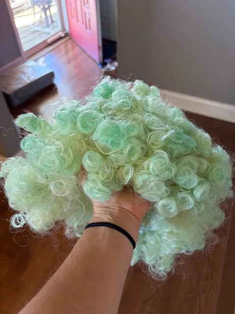 Target Green Curly Clown Wig Costume Accessory
