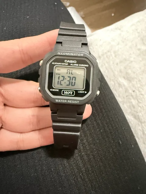 Casio LA-20WH Digital Watch Black Resin