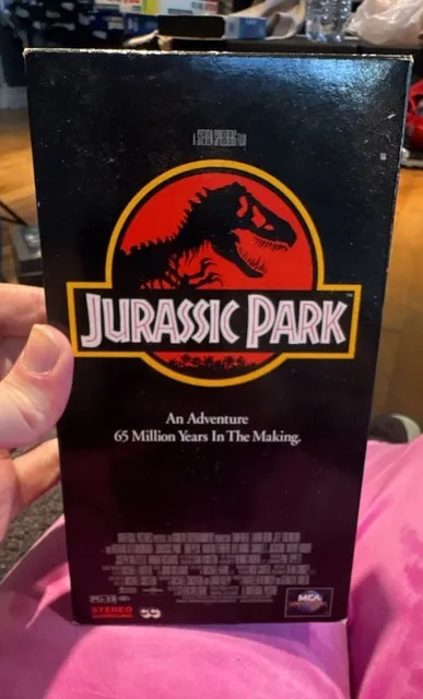 Jurassic Park Vhs Tape 1993