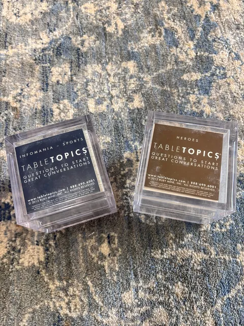 TableTopics Infomania Sports & Heroes Conversation Game Cards Set