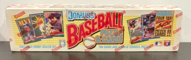 1991 Donruss Baseball Puzzle & Cards Factory Sealed Hobby Box