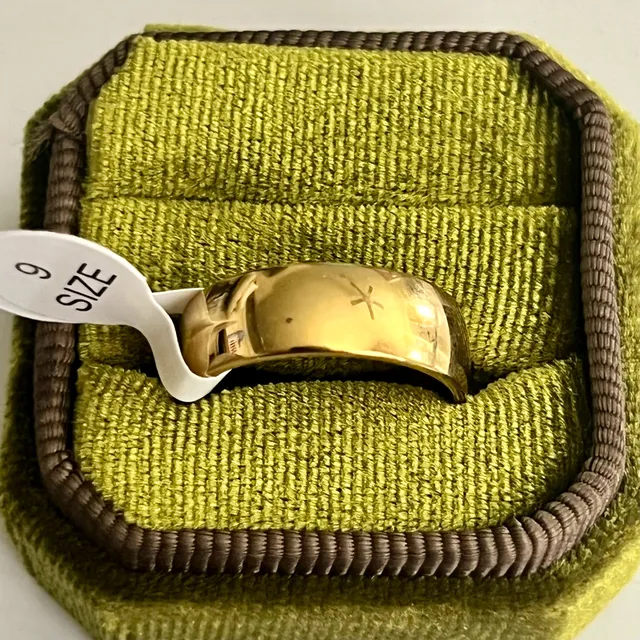 14K GF Tungsten Polished Finish 8mm Band Size 9