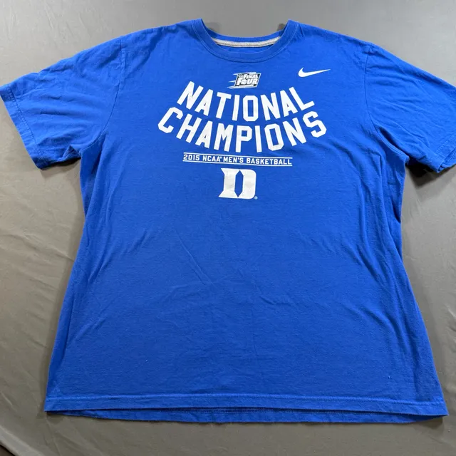 Nike Duke Blue Devils 2015 NCAA Basketball National Champions Shirt XL
