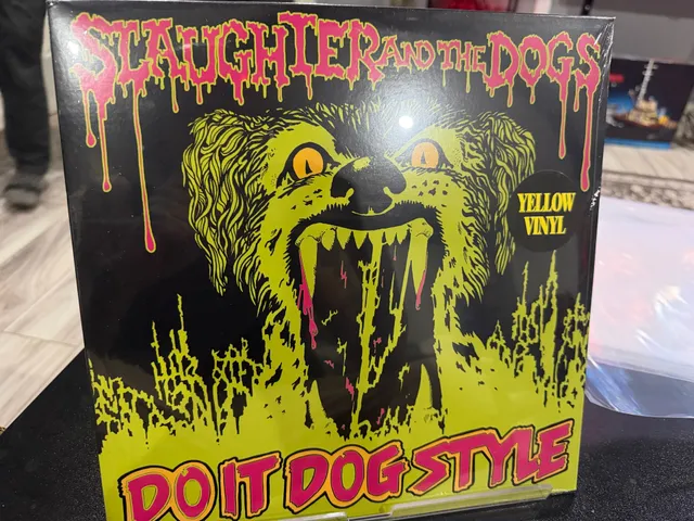 Slaughter and the Dogs Do It Dog Style Yellow Vinyl LP Record