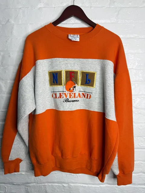 Crable Sportswear Cleveland Browns NFL Sweatshirt Size L Vintage