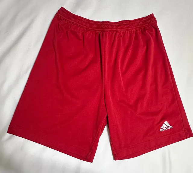 Adidas Athletic Shorts Red Youth XL