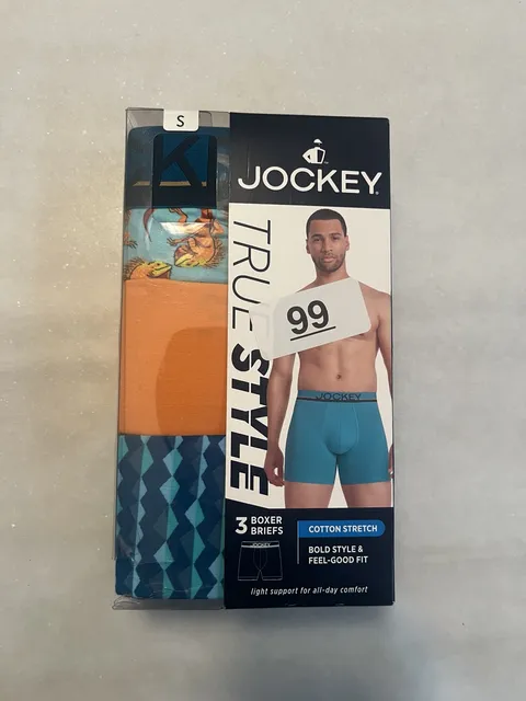 Jockey True Style Boxer Briefs Size S 28-30 Cotton Stretch