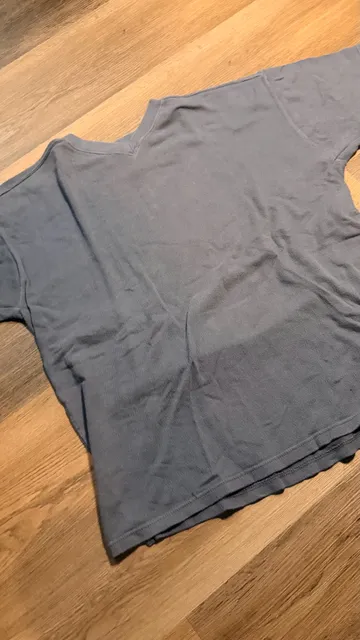 River Trader Thermal T-Shirt Size S Blue V-Neck Cotton