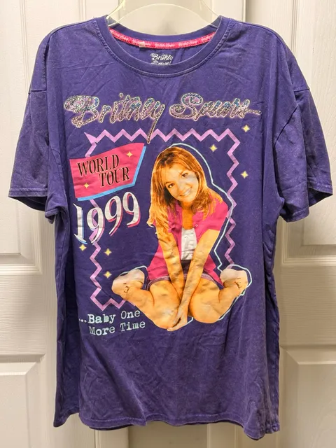 Britney Spears 1999 World Tour Graphic Tee Size XS