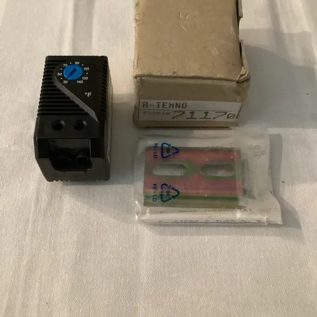 NEW Hoffman Thermostat A-TEMNO, N.O. 15A, AC120V, 30-140 F, 0-60 C