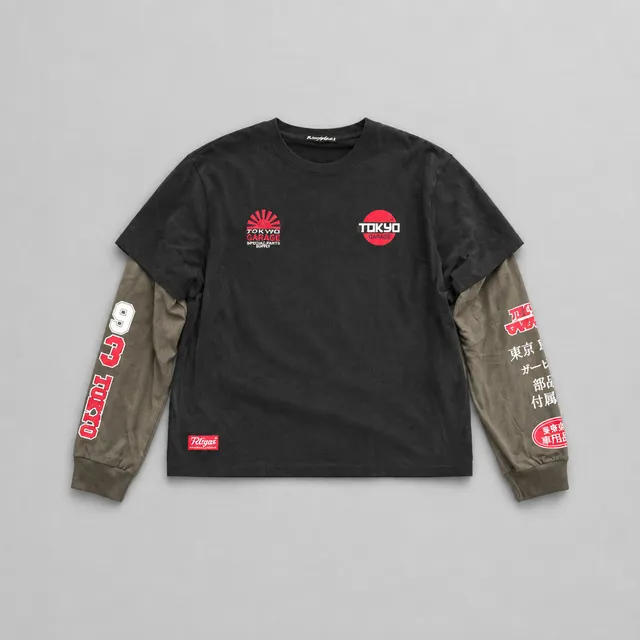 BrandMakers Tokyo Garage Twofer Size XXL Black T-Shirt