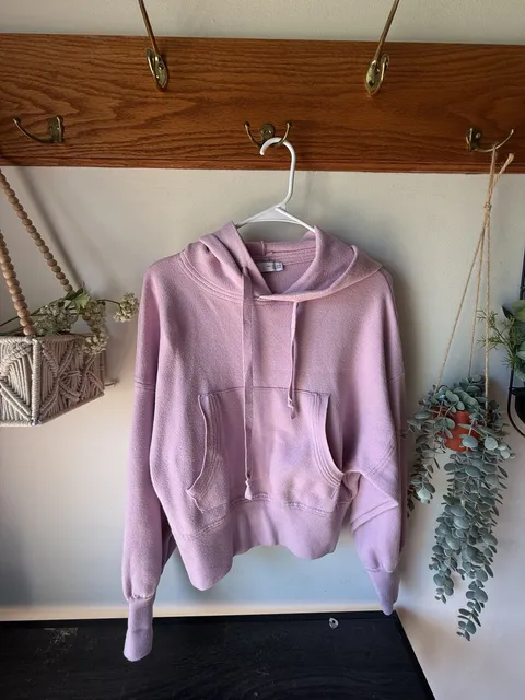 🩷 Perfect soft girl hoodie 🎀 pastel pink Zara oversized pullover size M