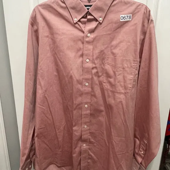 Lands end long sleeve button down 16 35 size