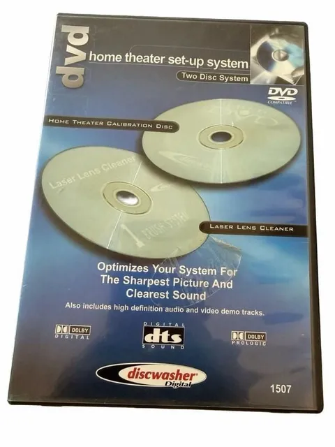 Discwasher DVD Home Theater Set-Up System Two Disc Set