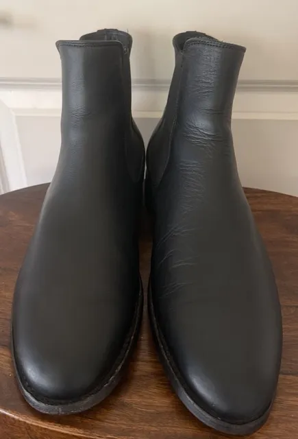 Thursday Boot Co. Duke Chelsea Boots Black Leather Men's US 10