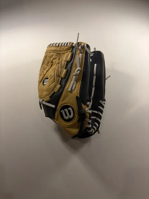 Wilson A500 Softball Glove 12.5" Black Blonde Leather