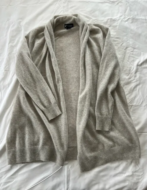 Beige Cashmere Cardigan Size S