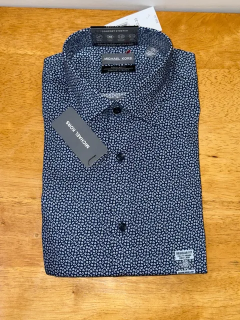Michael Kors Dress Shirt 15.5 32/33 Blue