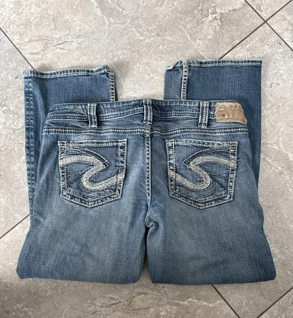 Silver Jeans Co. Aiko Mid Rise Bootcut Size W34/L29 Blue Denim