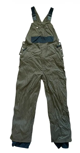 Vintage Killer Loop Snow Bib Overalls Olive Green Small