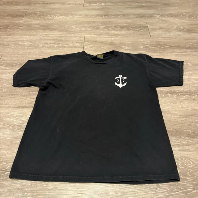 Darkstar T-Shirt Black Graphic Anchor Logo Short Sleeve