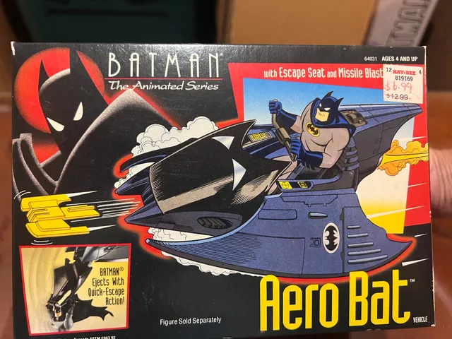 Kenner Batman The Animated Series Aero Bat Vehicle 1993 Vintage New
