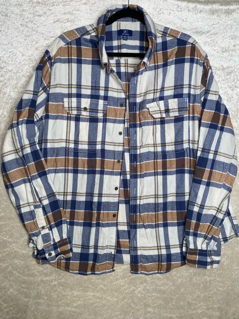 George Plaid Flannel Shirt 2XL