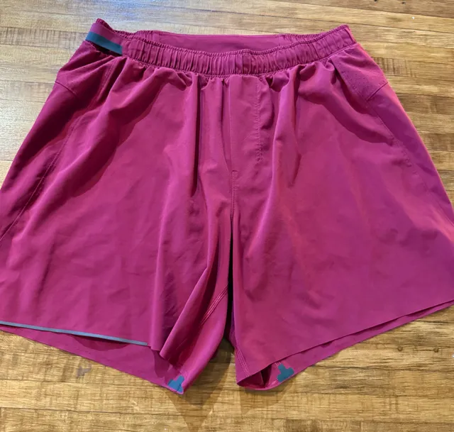 Lululemon Surge Short Size L Maroon Running Shorts (q1)