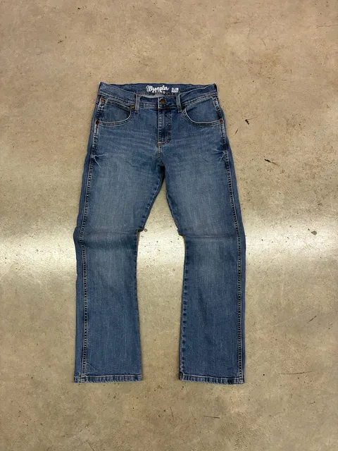 Wrangler Retro Slim Bootcut Jeans Blue Denim