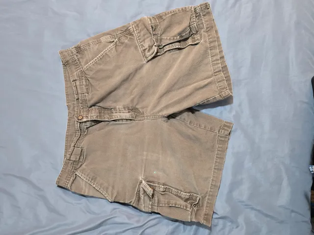 American Eagle Outfitters Cargo Shorts Size 36 Brown Cotton
