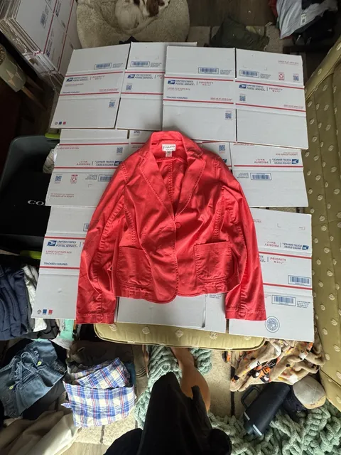 Pendleton Coral Cotton Spandex Blazer Size M