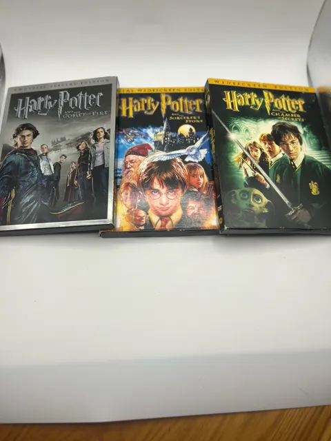 Harry Potter DVD Movie Lot Sorcerers Stone Chamber Secrets Goblet of Fire