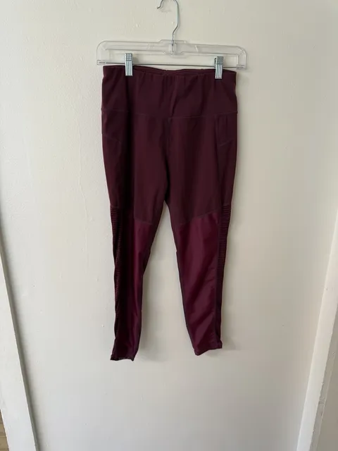 Sweaty Betty Leggings Size S Burgundy Athletic Pants