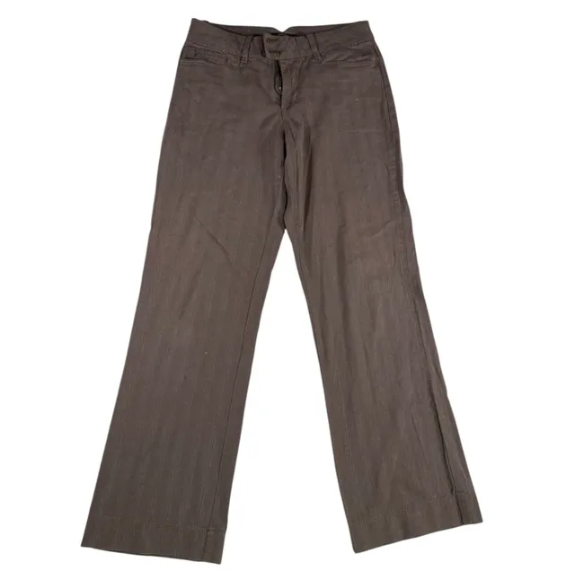 Y2K Vintage Riders By Lee Flared Trousers Brown Herringbone