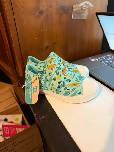 Lily & Dan Children's Lightweight Slip Ons Size 13/1 Dino