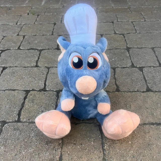 Disney Pixar Chef Remy Ratatouille Big Feet Rat Plush Stuffed Toy 13” 